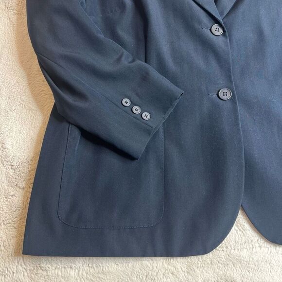 Louben Blazer Jacket Womens Size 22 Blue Lined Business Office Career - Picture 3 of 7
